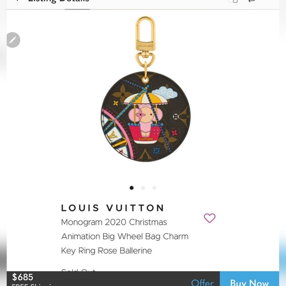 Louis Vuitton - Monogram Animation Big Wheel Bag Charm - Picture 2 of 8